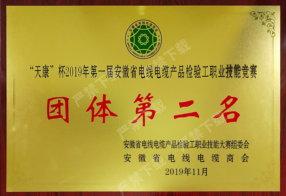 2019天康杯团体第二名